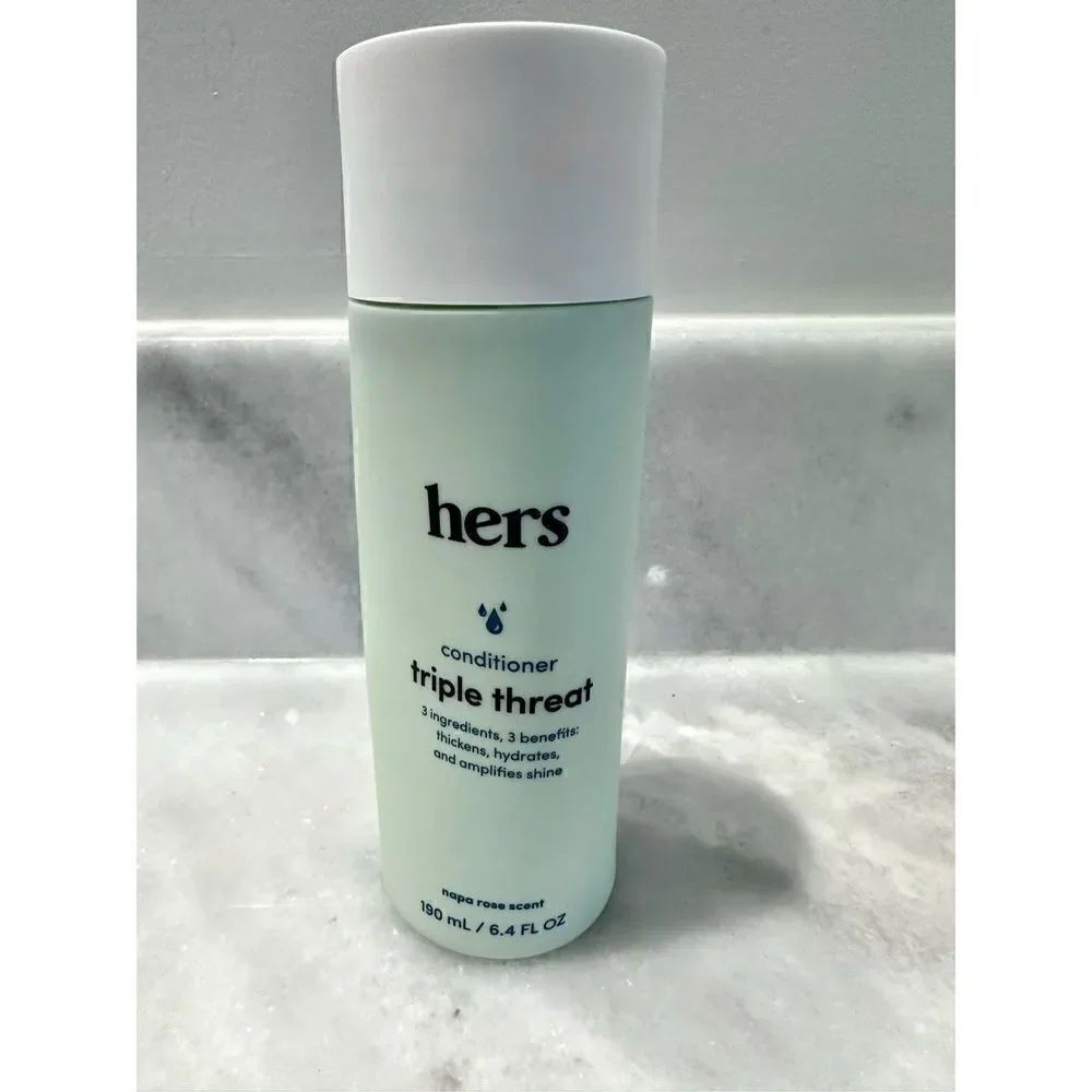 NWOT Hers Triple Treat Thickness Hydrates Amplifies Shine Conditioner 6.4fl oz